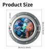 Shangyi SPZ-S0583 Adhesivo decorativo de pared para inodoro con diseño de animales marinos 3D creativos, de PVC, para baño, colección directa transfronteriza.