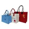 Año Nuevo del Caballo Bolso de Fieltro Personalizado Gran Capacidad Bolso Tote Publicitario Escuela Banco Regalo Bolso de Mano de Fieltro Impresión