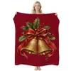 Manta de Franela de Ángel Navideño Simple Transfronteriza, Manta Cubierta para Aire Acondicionado Estampada, Manta Temática Navideña, Personalizable