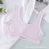 Período de desarrollo infantil, niñas de primaria, ropa interior para niñas, período de crecimiento de 9-12 años, copa fija envuelta en el pecho, camiseta sin mangas pequeña de una etapa