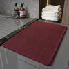 Esterilla de lino engrosada, antideslizante, resistente a la suciedad, alfombrilla de baño absorbente, felpudo para entrada y baño, felpudo resistente al desgaste