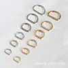 Fabricante em Guangzhou Atacado Argola D de Metal Ferragens para Bolsas Fio de Ferro Argola D Semicircular Acessórios para Malas Pet Argola D Ecológica