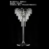 Adereços de Casamento Suporte de Flor de Gelo de Cristal Decoração da Mesa Principal Suporte de Flores para Mesa do Salão de Casamento Vaso Europeu Ornamentos de Ferro