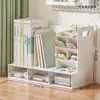 Caja de almacenamiento plegable simple organizador de archivos A4 suministros de escritorio para estudiantes caja de almacenamiento para libros y papelería