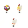 Ornamentos de micro paisagem galinha de fazenda ornamentos de resina acessórios decorativos para plantas em vasos de jardinagem decorações de galo galinha