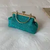 Bolsa de Mão Feminina Nova, Estilo Coreano, Fashionável, Única, Retrô, com Alça de Corrente para Eventos Noturnos, Atacado Direto da Fábrica