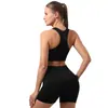 Comercio Exterior Transfronterizo Conjunto de Chaleco Deportivo de Fitness Conjunto de Top de Sujetador Deportivo para Mujer