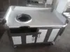 Carrito de Comida Multifuncional para Venta Ambulante: Fideos Fritos, Arroz Frito, Platos Salteados, Estufa de Alta Potencia, Carrito Empujado a Mano para Desayuno de Mercado Nocturno