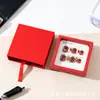 Exquisita Caja de Empaque de Uñas Transparente a Prueba de Polvo Portátil Caja Deslizable para Joyería Pendientes Manicura Caja de Regalo Caja de Regalo al por Mayor