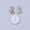 Cuentas Ruyi Fu de plata pura S999 con orificio pasante 3D, accesorios hechos a mano, material tejido de cordón rojo, accesorios para pulsera DIY