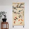 Pintura Pendurada com Imagem de Nove Peixes Chineses Pintura de Parede Zen Lótus Corredor Pintura Decorativa Koi Salão de Chá Corredor Murais de Corredor