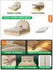 Cama Pétalo Francés Estilo Crema Cama Colgante Dormitorio Principal Cama para Niñas Cama de Princesa Dormitorio de Niñas Cama de Tela Moderna Simple