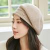 Boina para Niños Otoño e Invierno Moda Combinable Cálida Protección para las Orejas Sombrero de Punto Sombrero de Lana para Mediana Edad y Ancianos Sombrero Frío Apilado para Mujeres