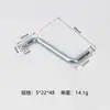 Llave Allen en Forma de Z Métrica de Doble Extremo Hexagonal Irregular Doblada Llave de Reparación de Aire Acondicionado de Doble Uso