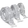 Parches de Pedrería de Cristal, Tiras de Pedrería, Cinturones de Pedrería, Accesorios Decorativos de Pedrería para Ropa DIY, Parches de Pedrería Hotfix de Cristal, Parches de Diamantes con Adhesivo, Joyería
