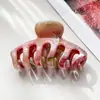 Pinza de Tiburón Peine de Mármol, Elegante Pinza para el Cabello para la Parte Posterior de la Cabeza, Elegante Accesorio para el Cabello para Mujeres, Perfecto para Bañarse y Peinar el Cabello