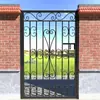 Puerta Pequeña de Patio, Jardín Exterior, Puerta Pequeña de Hierro, Puerta de Patio, Puerta de Hierro para Patio Estilo Europeo, Apertura Única de Patio Estilo Chino