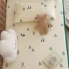 Lençóis para berço feitos de algodão puro, colchas de algodão para bebês e crianças pequenas, colchas de algodão patchwork para beliches e tapetes de creche