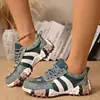 Zapatos de durián para mujer de comercio exterior transfronterizo, zapatillas de papá de malla con diamantes de imitación de alta resistencia, zapatos de comercio exterior nuevos para primavera y otoño en stock