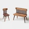 Soporte Móvil Multifuncional para Teléfono y Tablet Forma de Silla de Madera Maciza Creativa Adorno para Disparos en Escritorio o Mesita de Noche