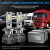 Faro Led H4 de Doble Tubo de Cobre 130W Transfronterizo H7 Coche H1 Bombilla 9005 Alta Potencia 12V24V9006 H11