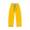 Pantalones Scimitar de Capa Blanda Suave con Bloques de Color Dopamine para Exteriores, Patchwork, a Prueba de Tres Elementos, Marca de Moda Otoñal, Elásticos, de Moda, Casual, Deportivos, Largos