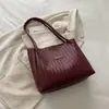 Estilo Coreano 2026 Retrô Casual para o Dia a Dia Bolsa de Grande Capacidade Moda Feminina Bolsa de Ombro Único Versátil Bolsa Tote Tecida