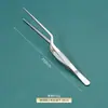 Pinzas de Acero Inoxidable 304 Anti-Yodóforo Pinzas Médicas en Forma de Pistola para Vendajes Arte del Té Herramientas para Jardinería Acuática Pinzas Espesadas 403