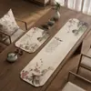 Nuevo Camino de Mesa Estilo Chino, Tapete para Té, Base de Té Inspirada en Zen, Toalla Absorbente de Secado Rápido para Taza de Té, Manteles Individuales, Tapete Protector para Encimera