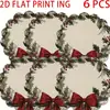 TEMU Venta Caliente Manteles Redondos Navideños Transfronterizos, Ecológicos y Resistentes al Calor, Decoración Navideña para el Hogar Regalo Manteles de Mesa