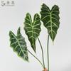 Venta al por mayor de fábrica Guanyin hoja de loto simulación hoja planta material de pared hoja decoración floral hoja de taro super realista