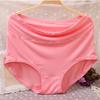 Ropa interior modal extragrande de color sólido para chicas gorditas Calzones de cintura alta para mujer Obesidad Talla grande para chicas gorditas