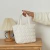 Lindo Bolso Acolchado Love Suave Bolso de Mano Estudiantil Lonchera Bolsa de Almuerzo Compras Almacenamiento Bolso de Mano Bolso de Mujer Venta al por Mayor