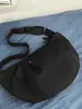 Bolsa Transversal Minimalista Estilo Coreano para Casal com Toque Descontraído, Bolsa Formato Dumpling Lua Cheia Crescente, Bolsa de Ombro para Festa de Estudante Viagem de Férias