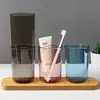 Vaso para Enjuague Bucal para Uso Doméstico, Vaso para Cepillo de Dientes de Estilo Simple, Vaso Transparente para Enjuague Bucal para Estudiantes, Vaso para Cepillo de Dientes de Pareja de Cuatro Colores Coloridos al por Mayor