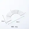 Estante de Drenaje de Acero Inoxidable Estante para Freír Acero Inoxidable 304 Estante para Cocinar al Vapor de Cocina Estante Semi-Circular para Cocinar al Vapor Estante de Aislamiento Térmico Estante de Drenaje Venta al por Mayor