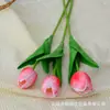 Tulipán, flor falsa, decoración del hogar, tacto de PU, flor artificial, foto de simulación, fábrica de flores falsas, ramo de boda al por mayor