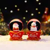 Base de trineo navideño transfronterizo bola de cristal pequeña regalo de vacaciones para niños decoración navideña para el hogar fabricante venta al por mayor