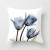 Funda de Almohada Moderna Simple de Flores para el Día de San Valentín Serie de Flores Funda de Almohada de Cuero Durazno Cubierta Cuadrada para Cojín de Sofá