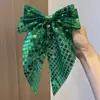 Grampo de Primavera Elegante e Sofisticado com Laço de Lantejoulas Novo Cruzamento de Fronteira Festa de Feriado Presilha para a Parte de Trás da Cabeça Acessório de Cabelo Venda por Atacado