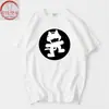 Fábrica S Fábrica Gato Raro Marca de Música Electrónica Dj Camiseta Manga Corta Cuello Redondo Verano Hombres y Mujeres Ropa de Pareja Tops Sueltos Manga Media