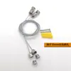 Cable de Acero 1.0m Telescópico Ajustable Cable Colgante Agujero de 10mm Instalación Cuerda para Colgar Lámparas En Stock Accesorios de Iluminación