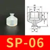 Manipulador Industrial Tianxing Cabeza Grande de Una/Doble/Triple Capa SP/DP/MP Ventosa de Succión al Vacío Boquilla de Succión de Silicona Blanca