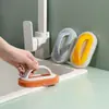 Cepillo de Limpieza para Ollas y Platos de Cocina Casero Creativo con Mango Esponja Estropajo Cepillo para Lavar Platos Espumante Cepillo para Lavar Ollas Mancha