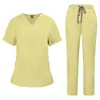 Comercio Exterior Belleza SPA Hospital de Mascotas Quirófano Dental Ropa para Lavarse las Manos Traje Dividido Multicolor Tallas Grandes para Hombres y Mujeres