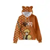 Sudadera con Capucha Nueva para Niños con Orejas de Gato Impresión 3D para Hombres y Mujeres Novedad del Mundo de la Animación