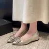 Zapatos de Mujer de Boca Baja 2025 Otoño Nuevo Estilo Zapatos Mary Jane con Pedrería Zapatos de Salón de Moda Zapatos de Salón Mary Jane Elegantes