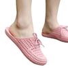 Sandalias y zapatillas de verano en stock, zapatos Baotou con agujeros huecos para mujer, ropa de abrigo para mujer, zapatillas antideslizantes de fondo suave de moda para estudiantes
