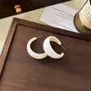 Pendientes Retro Exagerados Estilo Hong Kong, Divertidos Pendientes de Aro de Puntos Rojos, Pendientes de Diseño Único, Clips para Orejas