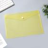 A4 a5 transparente snap file bag estudante cor pasta pp plástico office storage bag logotipo imprimível